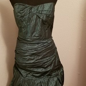 Green Strapless Dress